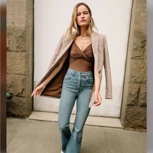 Favorite Daughter Plaid Blazer